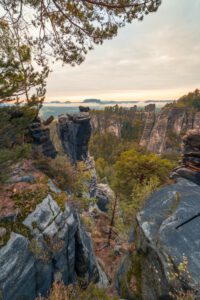 Die Bastei - sächsische Schweiz - Landschaft