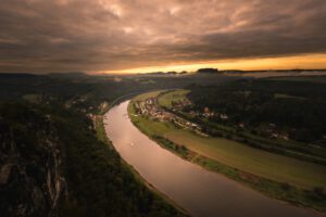 Elbe, Dresden, - Landschaft