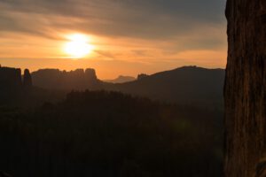 Sonnenuntergang vom Kuhstall aus - Landschaft