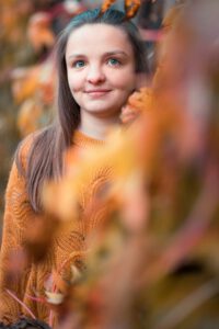 Herbstportrait, goldene Farbstimmung